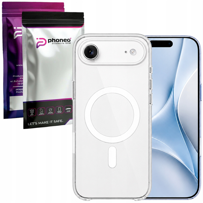 Etui Phoneo Crystal Mag do MagSafe Transparentne do Apple iPhone Air v2