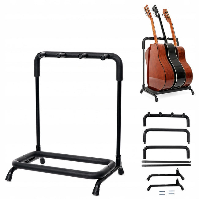 Stojak na 3 Gitary Metalowy z Pianką Ochronną Multi Display Stand