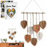 Makrama Łapacz Snów Liście v1