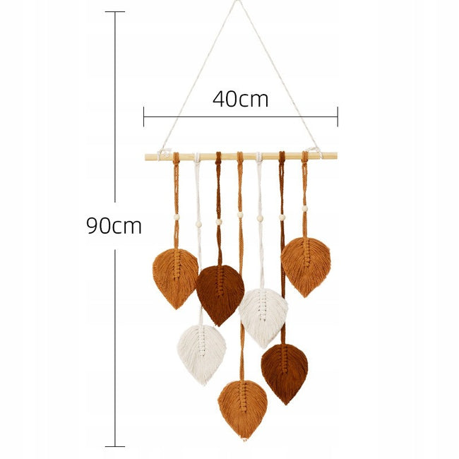 Makrama Łapacz Snów Liście v1