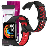Pasek Silikonowy Phoneo® do Xiaomi Redmi Watch 2 Lite Czarno - Czerwony