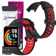 Pasek Silikonowy Phoneo® do Xiaomi Redmi Watch 2 Lite Czarno - Czerwony