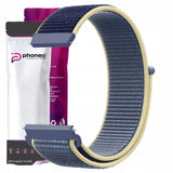 Pasek Phoneo® do Smartwatcha, Zegarka - Uniwersalny - 20 mm - Na Rzep Granatowo-Kremowy