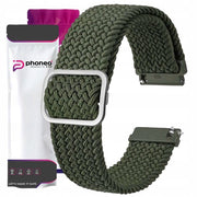 Pasek Phoneo® do Smartwatcha, Zegarka - Uniwersalny - 20 mm - Pleciony Khaki