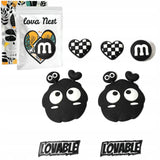 Wpinki, Przypinki na Buty Crocs - Susuwatari, Serca