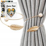 Upięcie do Zasłon i Firan - Lova Nest - Złote Pióro 1szt.