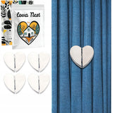 Upięcie do Zasłon i Firan - Lova Nest - Magnetyczne Serca 4szt.