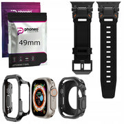Zestaw Pasek Nylonowy + Etui 360° do Apple Watch Ultra 1 / 2 - 49mm