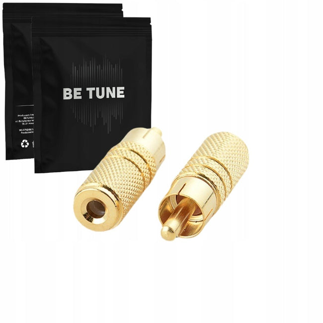 Betune® Adapter / Przejściówka RCA Cinch Męski do MiniJack 3,5mm Żeński - adapter audio stereo