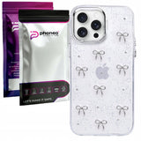 Etui Phoneo Glitter Bow - dedykowane dla Apple iPhone 16 Pro
