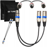 Kabel / Rozdzielacz XLR Mikrofonowy - 1x Żeński do 2x Męski