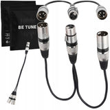 Kabel / Rozdzielacz XLR Mikrofonowy - 1x Żeński do 2x Męski