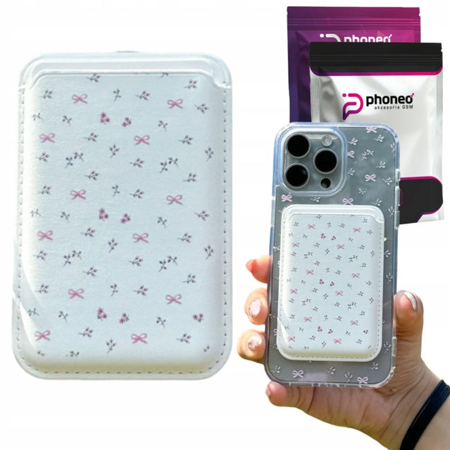 Portfel Phoneo na Karty do MagSafe - Kokardy i Kwiatki