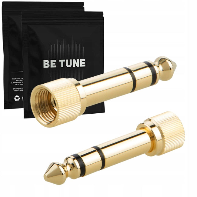 Betune® Adapter, Przejściówka AUX 3,5 mm -> 6,3 mm (Mini Jack -> Jack )  Nakręcany