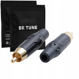 Betune® Wtyk męski RCA (Cinch) - pozłacany, do kabli 6 mm
