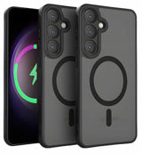 Etui Candy Matte do MagSafe do Samsung Galaxy S25 - Czarne