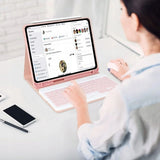 Etui z Klawiaturą Bluetooth - Samsung Galaxy TAB S11 - Różowe 11"