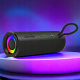 Głośnik BT TG521 - Radio, LED, Mikrofon - Pomarańczowy