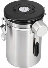 Stalowa Puszka Hermetyczna na Kawę i Żywność - 1.8L - Srebrna