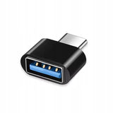 Adapter / Przejściówka Phoneo® (OTG) USB - USB-C - Czarny