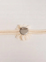 Upięcie do Zasłon i Firan - Lova Nest - Kwiatek Boho Biały 2szt.