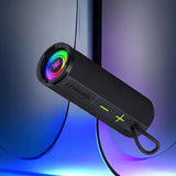 Głośnik BT TG521 - Radio, LED, Mikrofon - Pomarańczowy