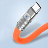 Kabel Phoneo USB do USB-C 120W 7A - 1,5 Metra - Pomarańczowy