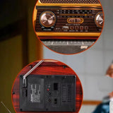 Radio Retro FM z Anteną, Głośnik BT, Powerbank 3w1 (v3)