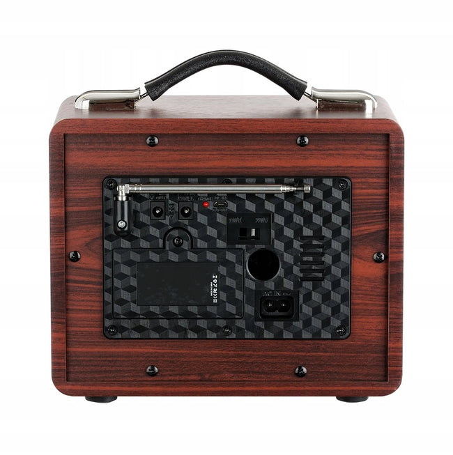 Radio Retro FM z Anteną, Głośnik BT, Powerbank 3w1 (v2)