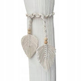 Upięcie do Zasłon i Firan - Lova Nest - Boho Liść Biały 1szt.