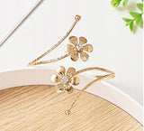 Upięcie do Zasłon i Firan - Lova Nest - Spinka Złote Kwiaty 1szt.