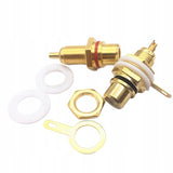 Zestaw Gniazdo Montażowe RCA (CINCH) - Izolowane, Pozłacane (2szt.)