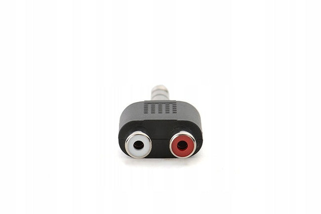 Betune® Adapter / Przejściówka 2x RCA Cinch do Jack 6,3mm 3pin