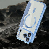 Etui Phoneo Flip z Klapką RFID do MagSafe do iPhone 17 Pro Max - Błękitne