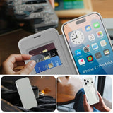 Etui Phoneo Flip z Klapką RFID do MagSafe do iPhone 17 Pro Max - Czarne