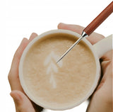 Igła / Rysik do Latte Art ze Stali Nierdzewnej i Drewna