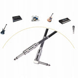 Kabel / Przewód Gitarowy Kątowy - Jack 6,3mm - 3m