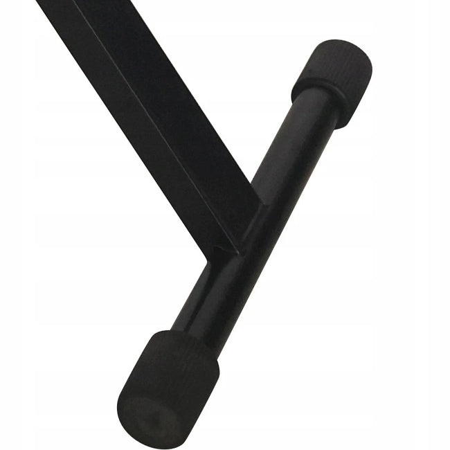 Regulowana Ława do Pianina i Keyboardu Czarna Składana 33/40/43 cm