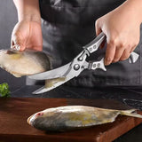 Nożyce Kuchenne Stalowe do Mięsa, Drobiu, Ryb - Uniwersalne