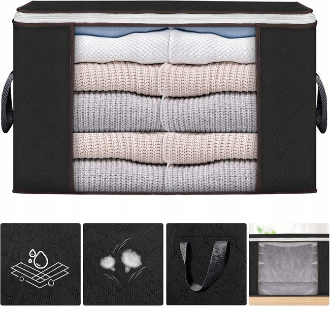 Organizer Torba do Przechowywania Ubrań, Pościeli, Kołdry - 90L