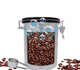 Stalowa Puszka Hermetyczna na Kawę i Żywność - 1.8L - Srebrna