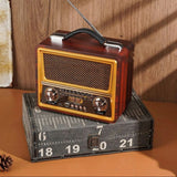 Radio Retro FM z Anteną, Głośnik BT, Powerbank 3w1 (v3)