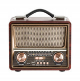 Radio Retro FM z Anteną, Głośnik BT, Powerbank 3w1 (v2)