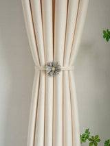 Upięcie do Zasłon i Firan - Lova Nest - Kwiatek Boho Szary 2szt.