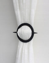 Upięcie do Zasłon i Firan - Lova Nest - Spinka Czarne Koło 2szt.