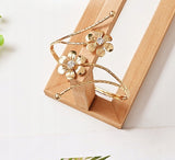 Upięcie do Zasłon i Firan - Lova Nest - Spinka Złote Kwiaty 1szt.