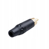 Betune® Wtyk męski RCA (Cinch) - pozłacany, do kabli 6 mm