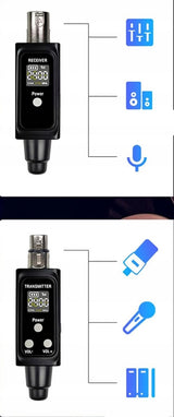 Bezprzewodowy System Mikrofonowy XLR z Technologią UHF 1 do 1