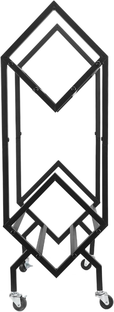 Stojak / Organizer na Płyty Winylowe Gramofonowe i CD 2-poziomowy + Kółka