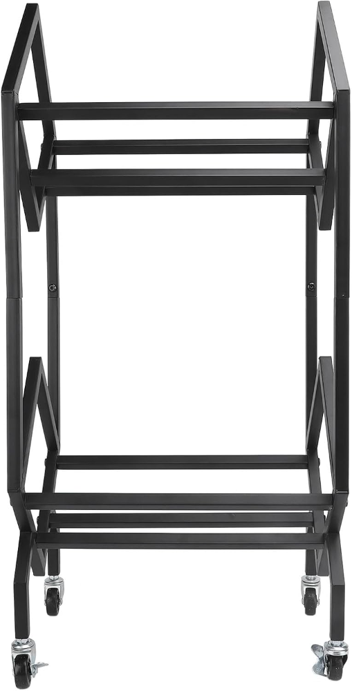 Stojak / Organizer na Płyty Winylowe Gramofonowe i CD 2-poziomowy + Kółka